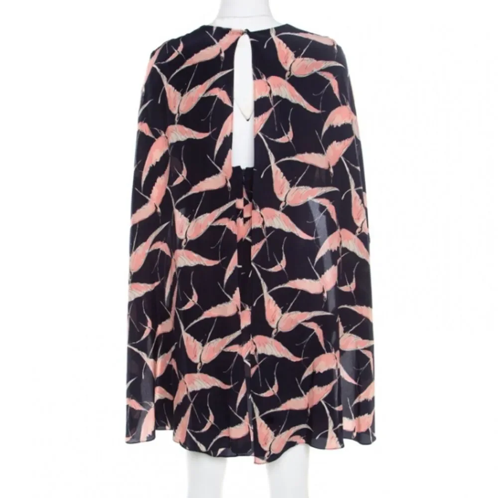NWOT Valentino bird print cape dress - Picture 9 of 13